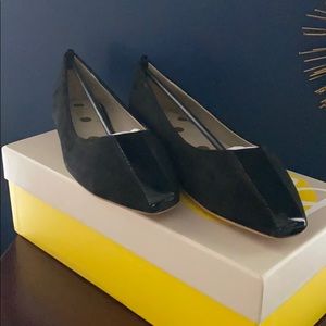 Boden tuxedo stripe black shoes size 39